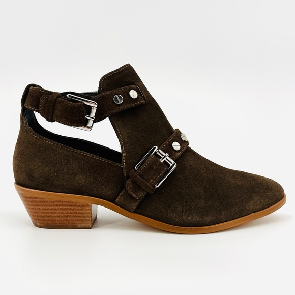Rebecca Minkoff Brown Suede Western Booties Size 8.5‎ - Picture 1 of 10